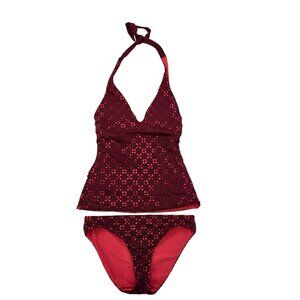 Loft Beach Laser Cut Tankini Bikini Set Size XS